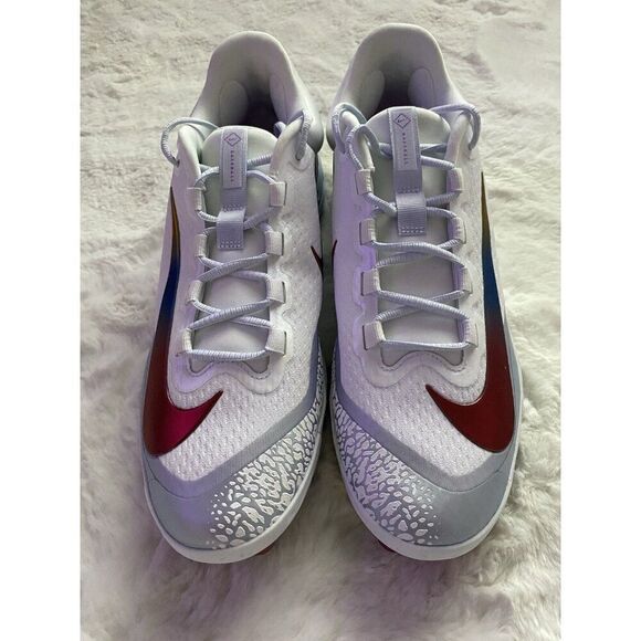 Nike Alpha Huarache Elite 4 Low MCS White Hyper‎ Violet FQ7724-106 Men’s Sz 13 main image 8